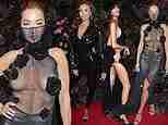 Reet turns up the heat! Braless Rita Ora leaves nothing to the imagination in a revealing sheer gown as she joins PVC-clad Maya Jama and racy Jourdan Dunn at the star-studded British Vogue Forces For Change party