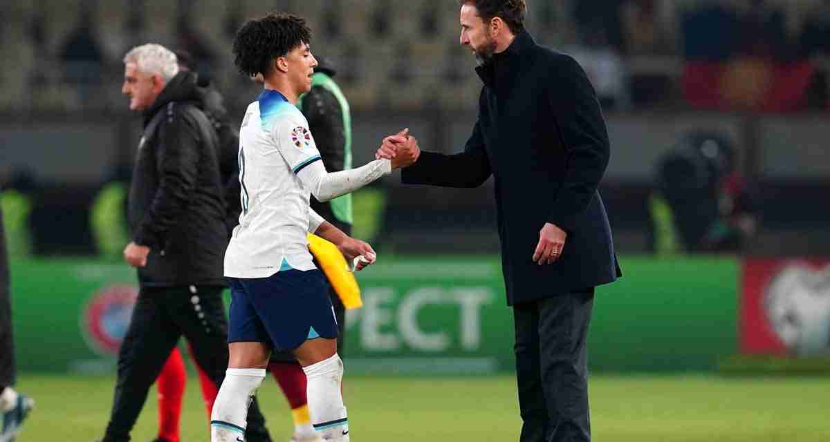 Gareth Southgate hails Rico Lewis after strong England debut in North Macedonia