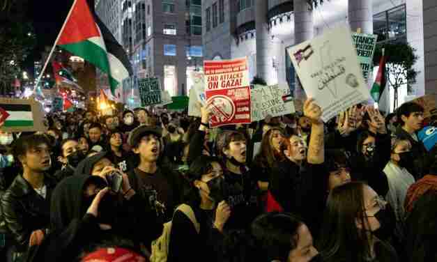 Protesters now chant and challenge Biden over Gaza at every chance