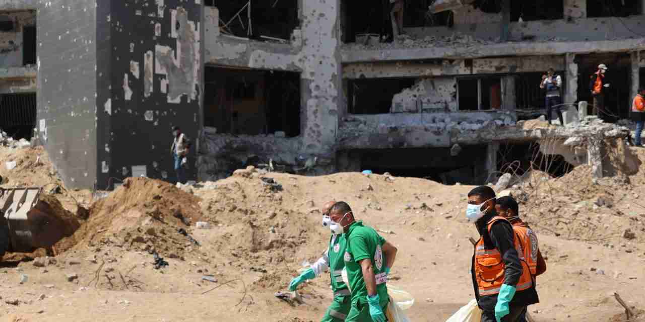 Middle East Crisis: Grim Task After Gaza Hospital Battle: Collecting Human Remains