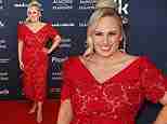 Rebel Wilson stuns in a red lace dress as she attends The Almond And The Seahorse premiere – after describing Sacha Baron Cohen film as the ‘worst experience of her career’