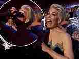 BAFTA TV Awards 2024: Hannah Waddingham is branded an ‘icon’ by fans as she swigs from a hip flask after losing to Strictly: ‘She’s become the meme of the year!’