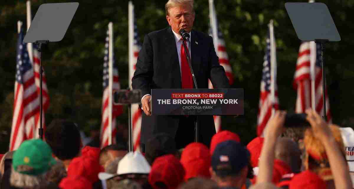 Trump tells Maga supporters in the Bronx: ‘If a New Yorker can’t save this country, no one can’: Live