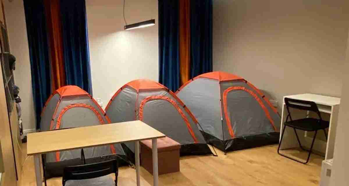 Airbnb owner reopens viral tents in living room for London tourists – and ups their prices