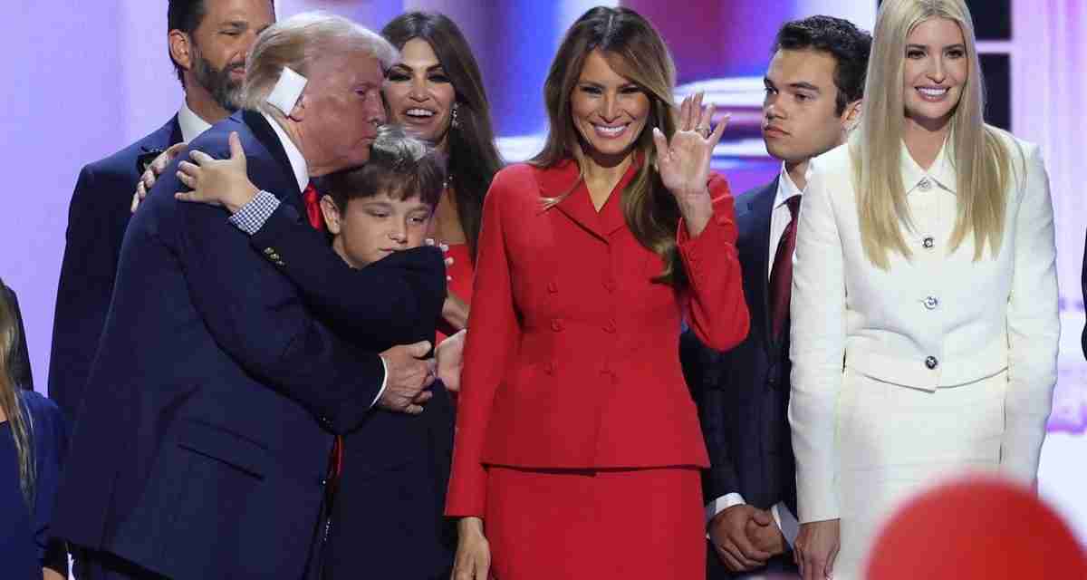 Trump ends longest speech in RNC history with kiss from Melania: Live updates