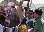 Paul Mescal is seen ‘sniffing a suspicious substance from a key’ and ‘doesn’t care who sees’ as he parties with friends during wild weekend at Glastonbury Festival