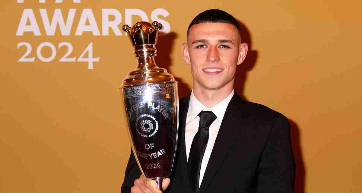 Phil Foden and Khadija Shaw win PFA player of the year awards as Cole Palmer and Grace Clinton scoop prizes