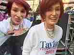 Sharon Osbourne, 71, leaves fans in hysterics as she recreates an iconic X Factor moment after taking a swipe at Donald Trump while attending Taylor Swift’s London show