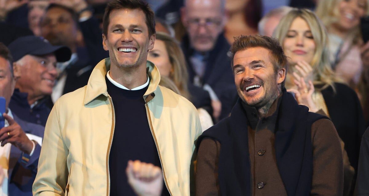 Tom Brady thanks David Beckham for ‘teaching me to sing’ at Hollywood derby as Birmingham beat Wrexham