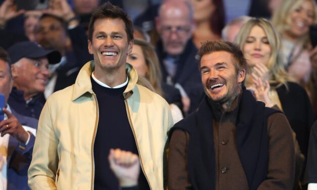 Tom Brady thanks David Beckham for ‘teaching me to sing’ at Hollywood derby as Birmingham beat Wrexham