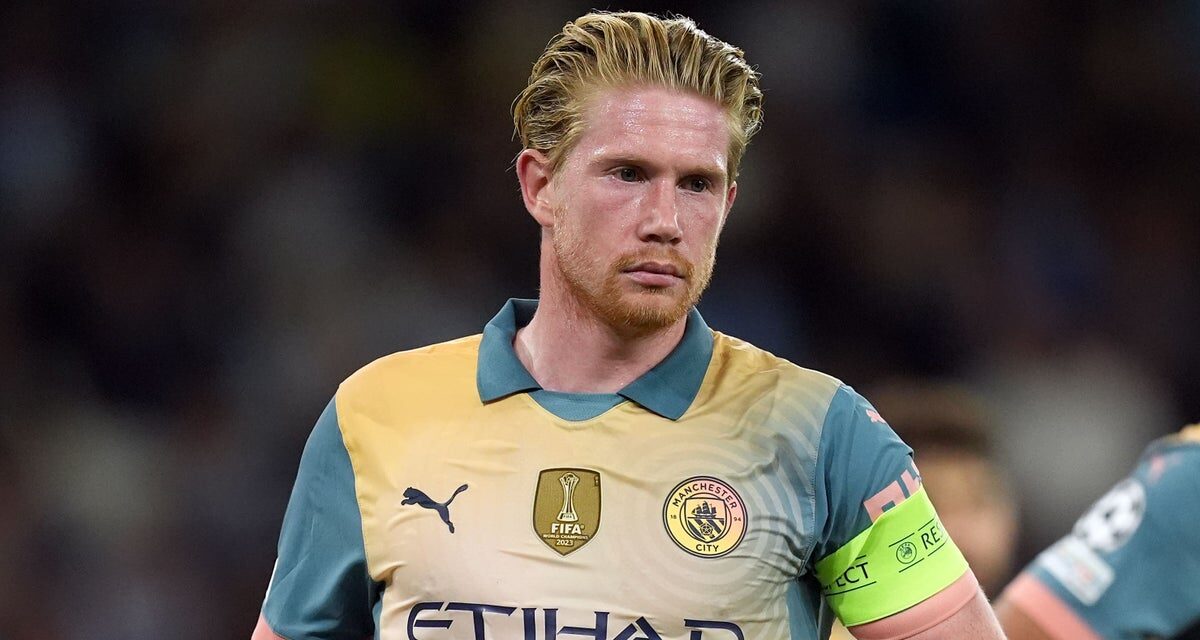 Kevin De Bruyne an injury doubt for Arsenal clash after Man City draw in Champions League