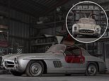 Rare ‘junkyard’ 1956 Mercedes-Benz 300SL Alloy Gullwing that’s been kept in a barn for 47 YEARS and hit with a forklift truck sells for £7m