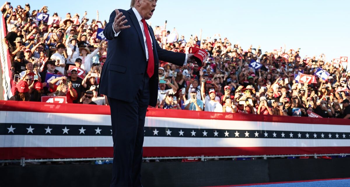 Armed man with fake passport and guns arrested at Trump’s Coachella rally – Live updates